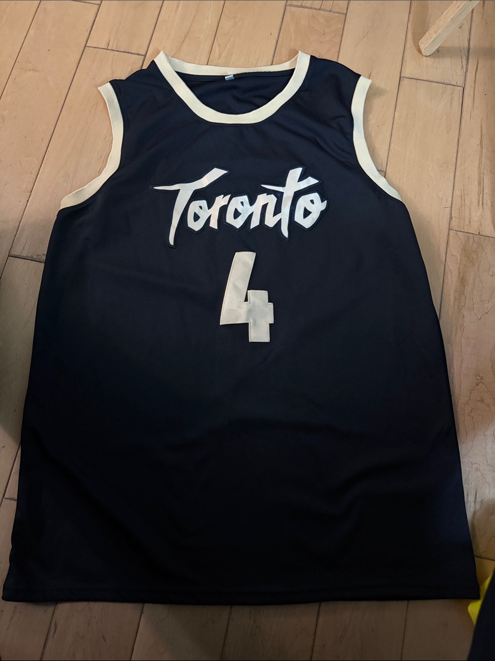 Men’s Black Toronto Basketball Tank Top - Number 4 Scottie Barnes